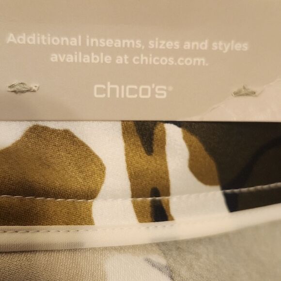 Chico's NWT Camo Floral Belted Ankle Cargo Pants, Chicos Size 0 (US 4) - Picture 10 of 16